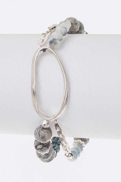Mix Beads Stretch Bracelet Women Boho Layering Stack