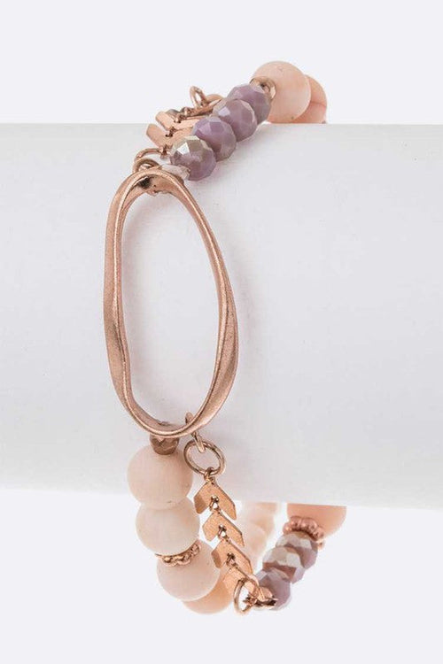 Mix Beads Stretch Bracelet Women Boho Layering Stack