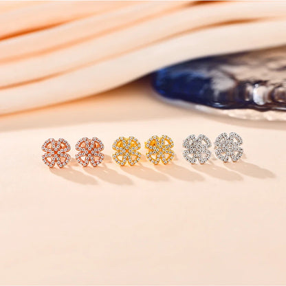 Moissanite D Color Solitaire Stud Earrings 925 Sterling Silver For Women Gift