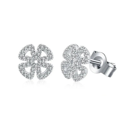 Moissanite D Color Solitaire Stud Earrings 925 Sterling Silver For Women Gift