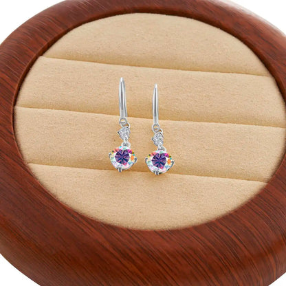 Moissanite Earrings 925 Sterling Silver White Gold Plated Hypoallergenic Studs
