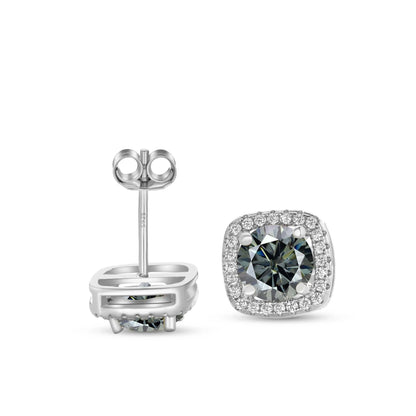 Moissanite Stud Earrings 0.5-1.0CT Multi 925 Sterling Silver 18K Plated Gift