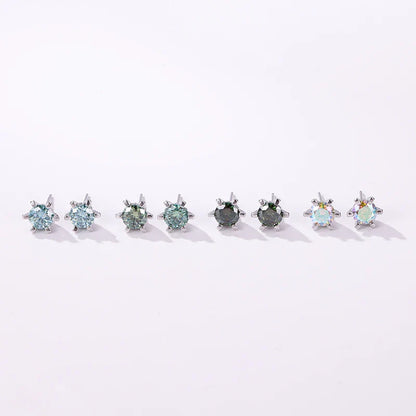 1ct D VVS Moissanite Stud Earrings 925 Sterling Silver 3EX Cut Women Daily