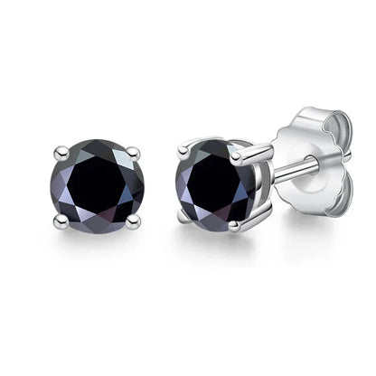 Moissanite Stud Earrings 0.1-3CT S925 Sterling Silver Platinum Plated Bride