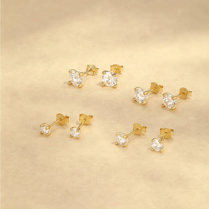 Moissanite 0.25-1.2 Carat D Color 925 Sterling Silver Stud Earrings Women