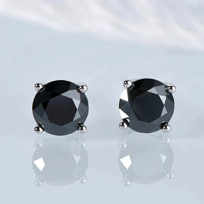 Moissanite Stud Earrings 0.1-3CT S925 Sterling Silver Platinum Plated Bride