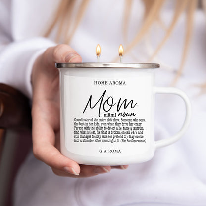 Mothers Day Candle Mug 16oz Reusable Metal Candle Soy Gift