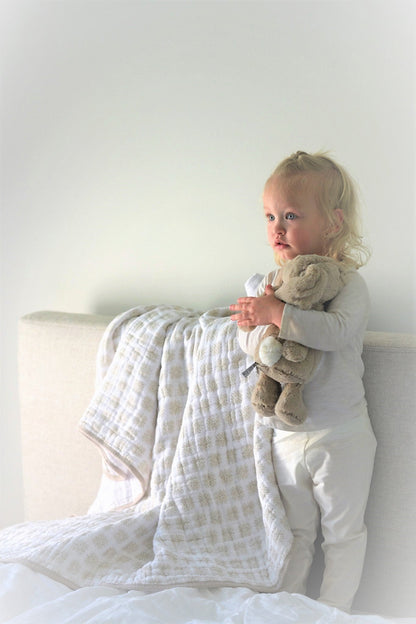 Muslin Baby Blanket 100 Percent Cotton Soft Breathable