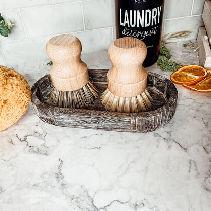 Natural Sisal Dish And Pot Scrub Brush All Natural Beech Wood Ergonomic Handle