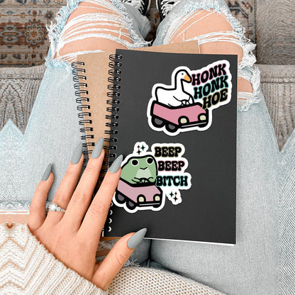 Funny Vinyl Sticker Pack Waterproof Decals For Water Bottle Laptop Journal Luggage Pack