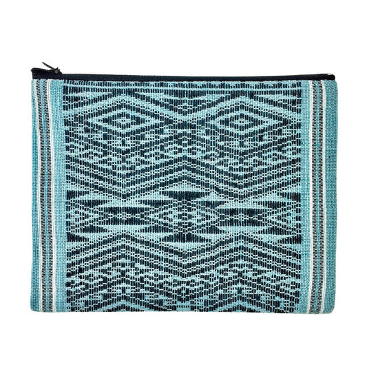 Ocean Tribal Handwoven Clutch Beach Bag Woven Mulberry Saa Lined Black Interior