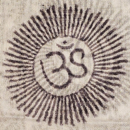 Om Ganesha Printed Scarf Lightweight Cotton Boho Wrap