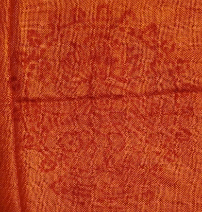 Om Symbol Printed Scarf Lightweight Boho Asian Motif