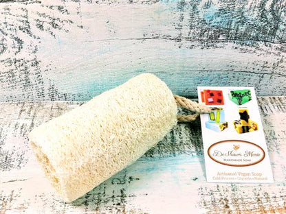 Organic 4 In Loofah Exfoliating Sponge Vegan Biodegradable
