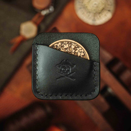 Pirate Goods Peso Pocket – Leather Challenge Coin holder for EDC