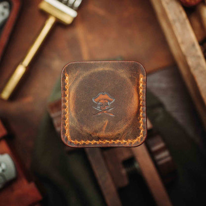 Pirate Goods Peso Pocket v3 Coin Holder – Leather Challenge Coin Case for EDC