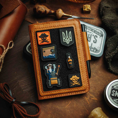 Pirate Goods Quartermaster v2 – Leather Passport Wallet with Velcro