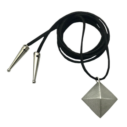 Recycled Bombshell Choker - Upcycled Aluminum Statement Jewelry, Suede Cord