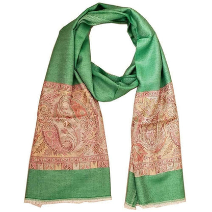 Reversible Faux Pashmina Paisley Scarf Lightweight Soft
