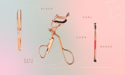 Rose Gold Lash Lifting Kit With Curler Brush Tool Set