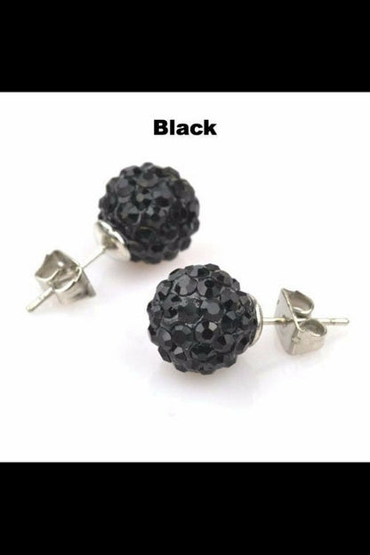 Round Sparkle Stud Earrings Promise Style Cubic Zirconia