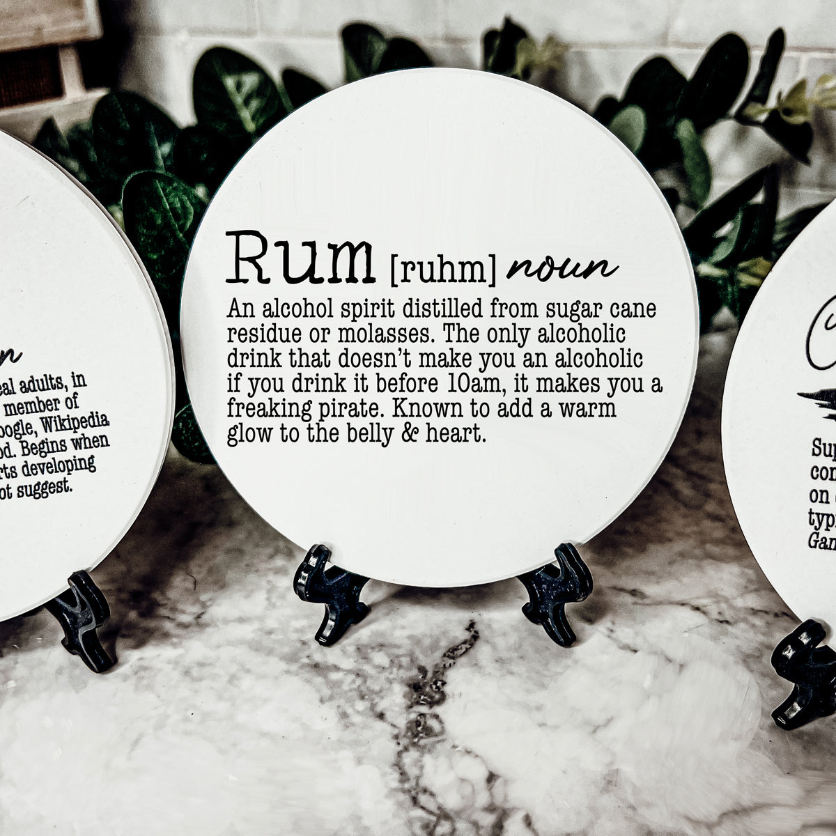 Funny Drink Definition Coasters Set Dictionary Quote Coasters For Bar And Countertop Decor
