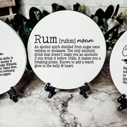 Funny Drink Definition Coasters Set Dictionary Quote Coasters For Bar And Countertop Decor