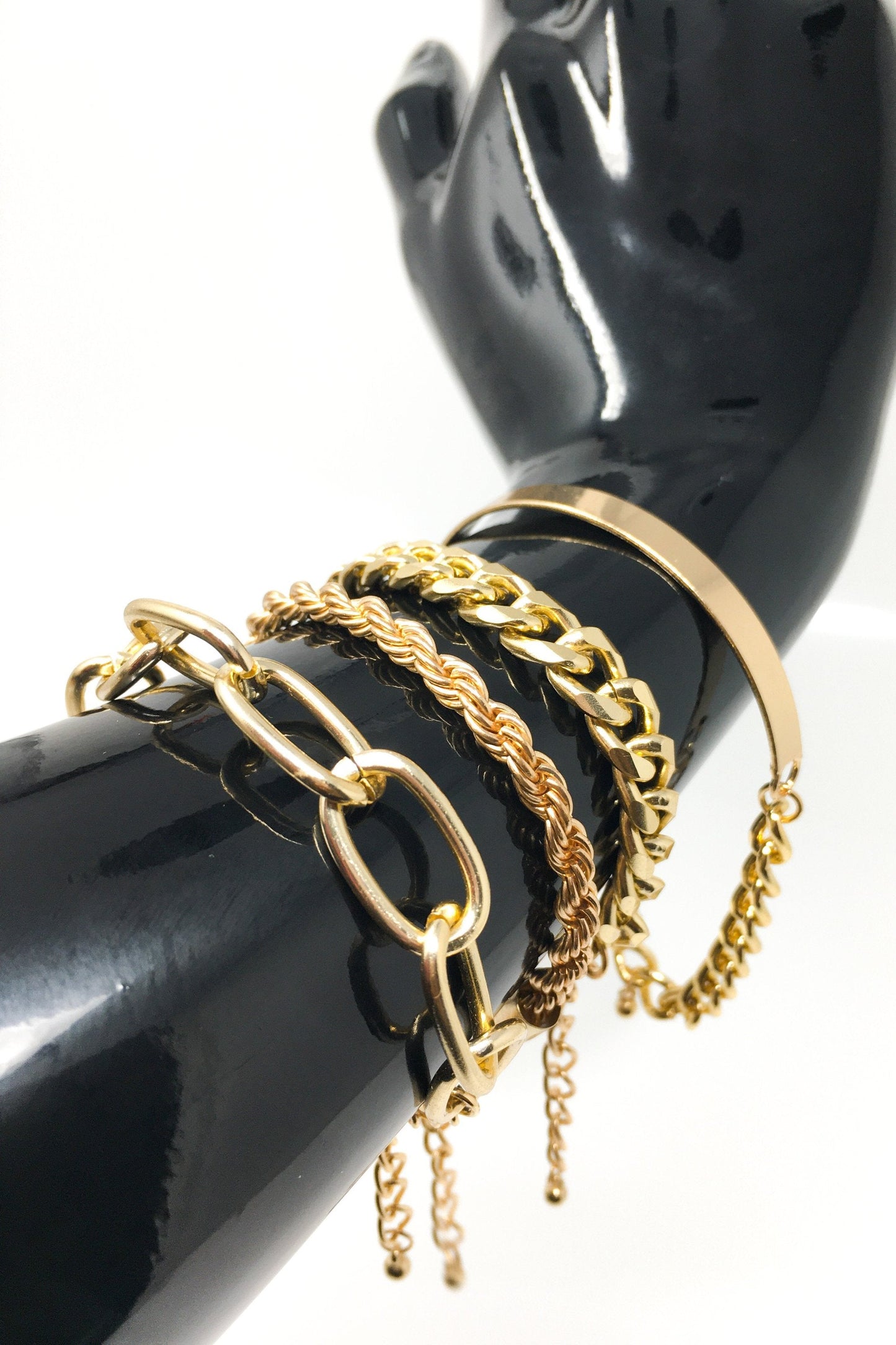 Run It Up Red Chain Bracelet Luxe Statement Jewelry