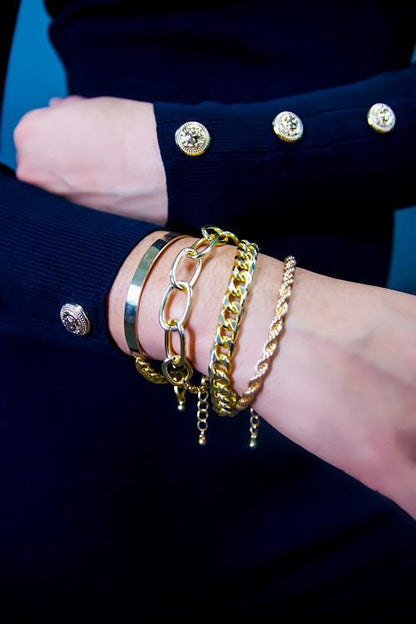 Run It Up Red Chain Bracelet Luxe Statement Jewelry