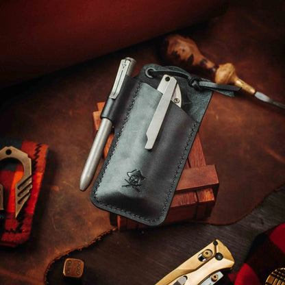 Pirate Goods Sailor Knife Sleeve – Leather EDC Pocket Knife Holder