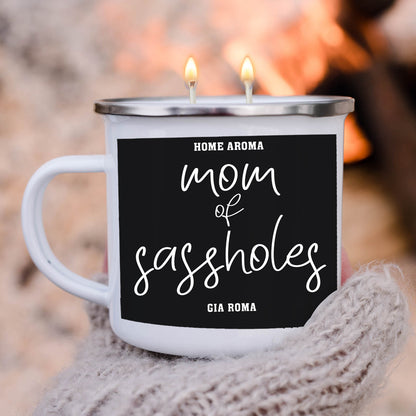 Mothers Day Candle Mug 16oz Reusable Metal Candle Soy Gift