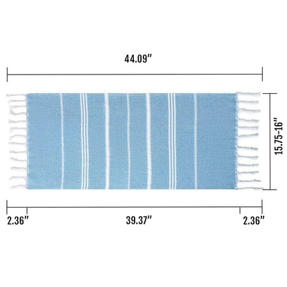 Turkish Hand Towel Oversized 100% Cotton Peshtemal Lightweight Absorbent