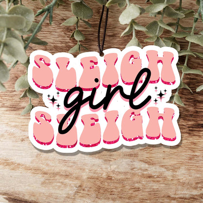 Sleigh Girl Freshie Hanging Air Freshener Car Home Holiday Scent