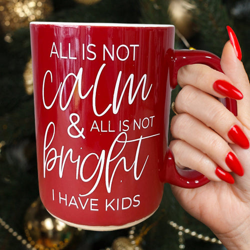 Christmas Ceramic Coffee Mug Double-Sided Snarky Holiday Gift Funny Santa Mug