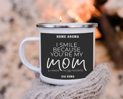 Mothers Day Candle Mug 16oz Reusable Metal Candle Soy Gift