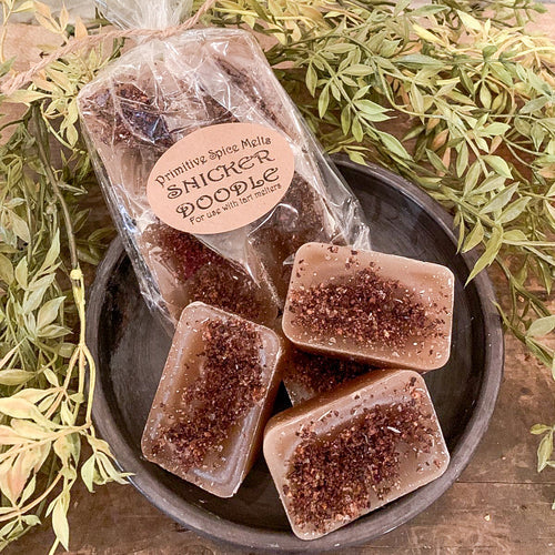 Snickerdoodle XL Wax Melts - 4 Large Cinnamon Sugar and Nutmeg Cubes