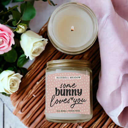 Bluebell Meadow Soy Candle - Fresh Spring Floral Scent, Dewy Petals, Relaxing