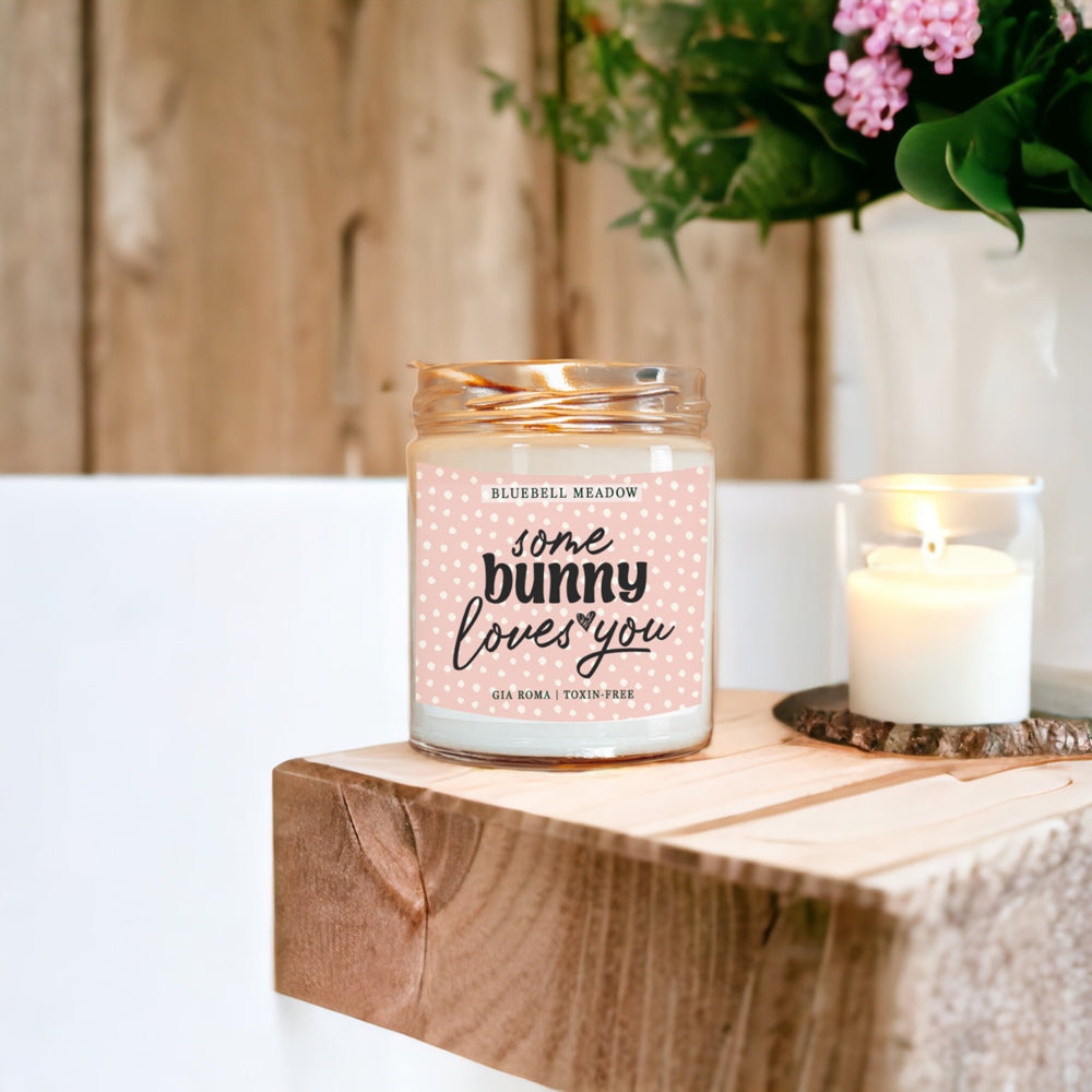 Bluebell Meadow Soy Candle - Fresh Spring Floral Scent, Dewy Petals, Relaxing