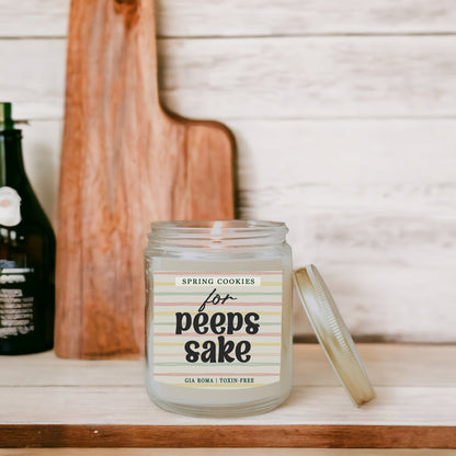 Easter Cookie Scented Soy Candle - Sugar Cookie Spring Dessert Aroma 8oz