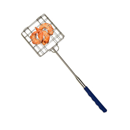 Stainless Steel Grilling Basket Folding Campfire Grill with Locking Handle