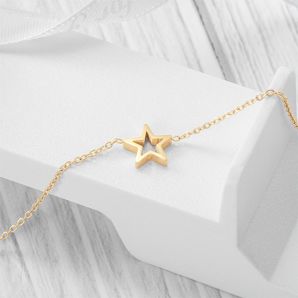 Star Charm Bracelet Delicate Gold Plated Classic Design