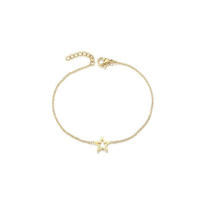 Star Charm Bracelet Delicate Gold Plated Classic Design