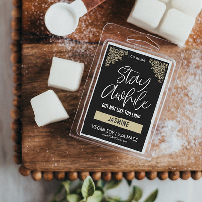 Jasmine Scented Candle Soy Wax Aromatherapy Reed Diffuser Floral Fragrance Sweet Sensuous Aroma