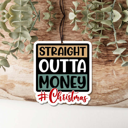 Straight Outta Freshie Hanging Car Air Freshener Scented Decoration For Car Home Office Holiday Gift