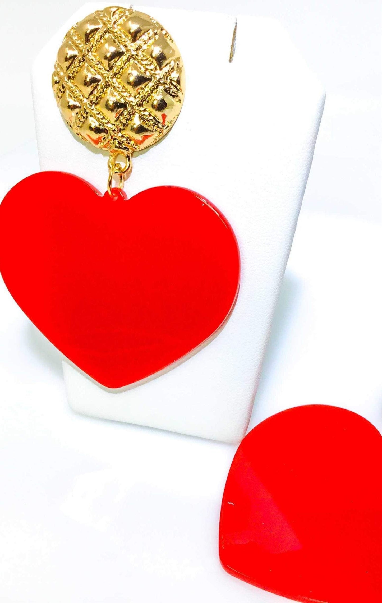 Stylish Heart Shaped Drop Dangle Earrings for Women