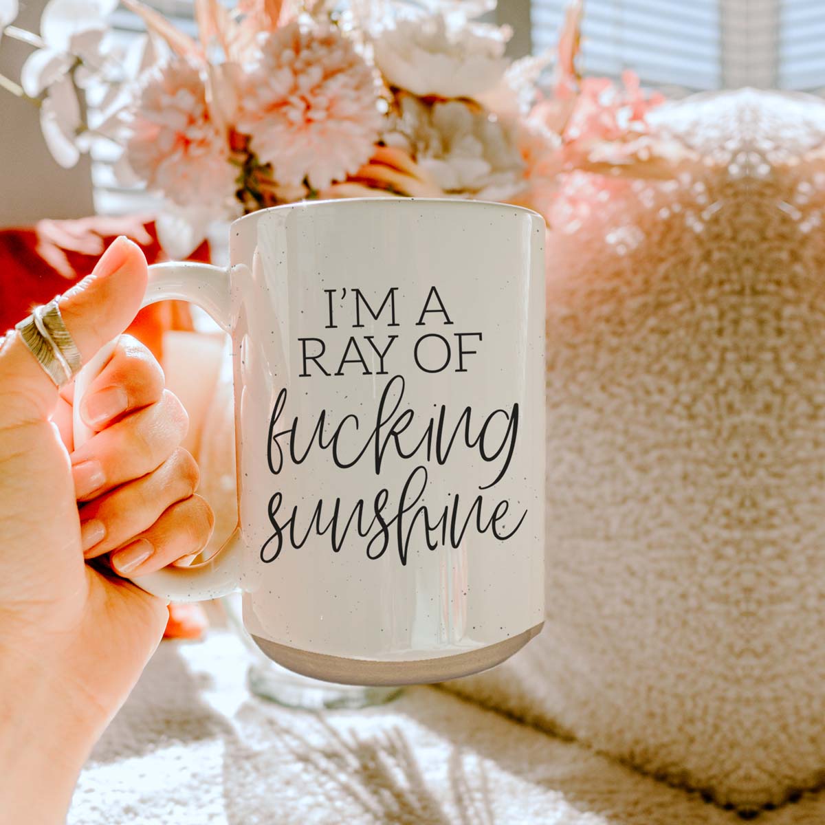 16oz Inspirational Ceramic Coffee Mug Motivational Morning Prayer Mug Sunrise Determination