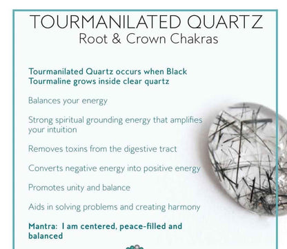 Black Tourmaline Quartz Stretch Bracelet For Healing