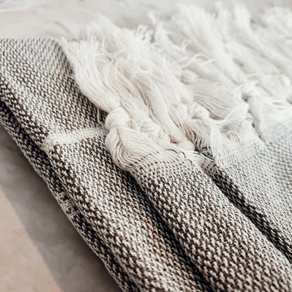 Turkish Stripe Towel 180 GSM Haley Lightweight Flat Woven Beach Bath Towel