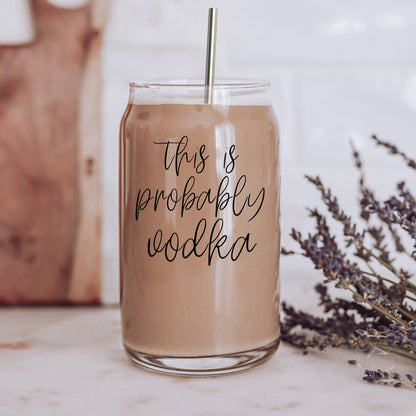 17oz Glass Tumbler With Bamboo Lid And 2 Stainless Straws - Reusable Drink Cup