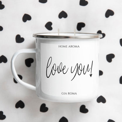 16oz Reusable Metal Candle Mug Scented Soy Candle Gift